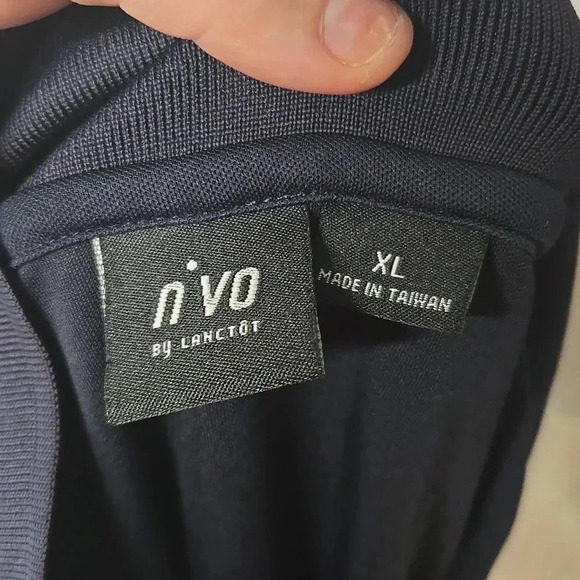 Navy Blue Women's Golf Tennis Polo Shirt ruffled sleeves - Picture 6 of 8